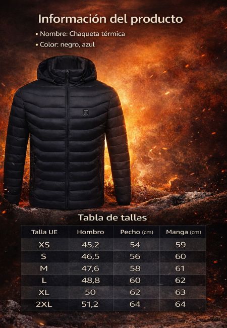Chaqueta calefactora – Comodidad constante